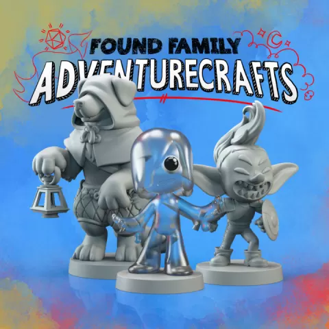 League of Laughter Bundle (Oodie the Dogfolk, Lali the Goblin, Labyrinthula the Slimefolk) by Found Family Adventurecrafts