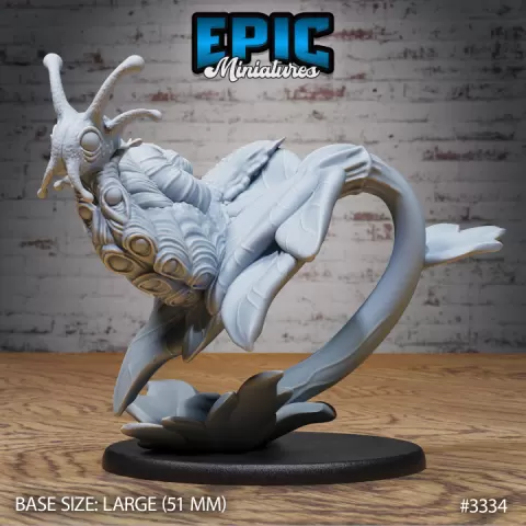 Giant Jungle Snail Flower / Shell Slug / Mollusca Beast / Shelled Gastropod / Classic Forest Encounter by Epic-Miniatures