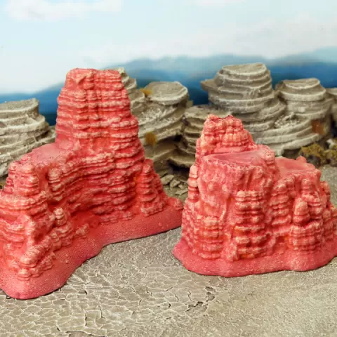Stratified rocks by Terrain4Print