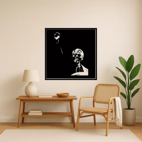 Nelson Mandela Nelson Mandela Free Nelson Mandela T-Shirt Wall Art Framed