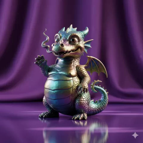 fantasy figurine Clean Modern fantasy collectible fantasy creature 3D Model STL File fantasy decor Designed for Smooth Printing