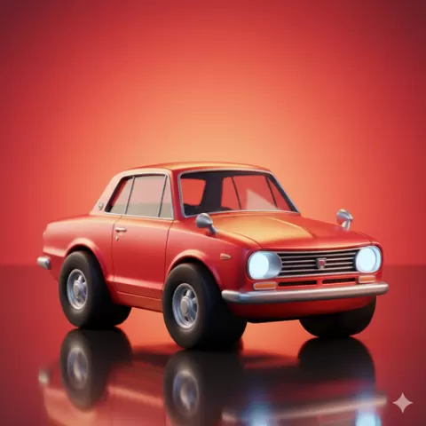 cartoon car STL Fresh Design toy car STL automobile 3D Model STL classic car STL Ready for Print