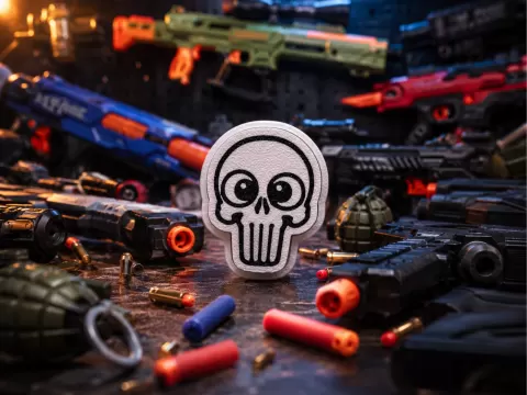 Glubschi Punisher Klicker Schlüsselanhänger
