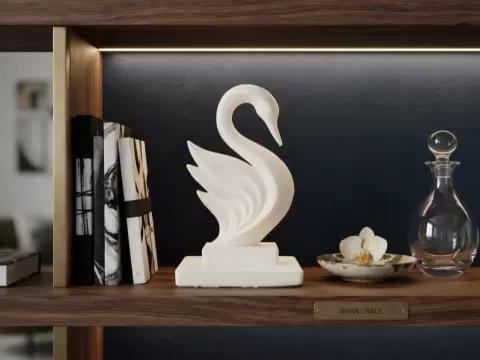 Swan Grace Elegant Minimalist Decor