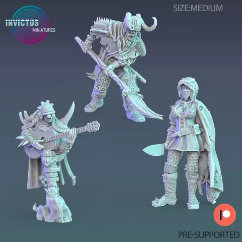 Child of the Wastelands Set / Space Villager / Cyberpunk Warrior / Invasion Army / Trooper Attack / Sci-Fi Encounter by Epic-Miniatures