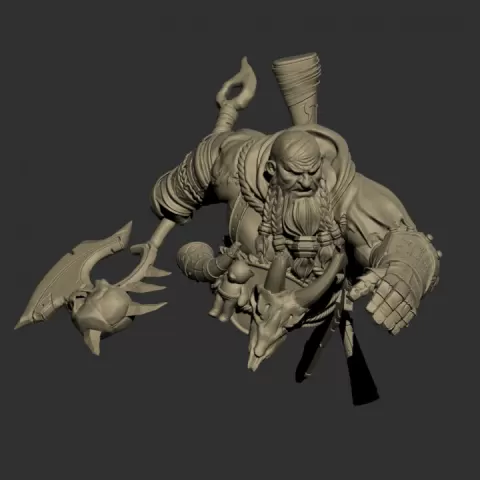 Thraor bust by Ouroboros Miniatures