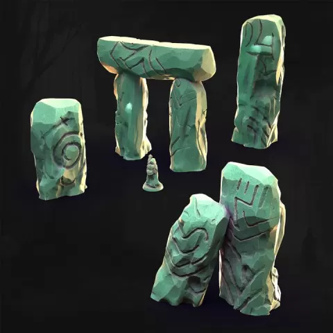 Primal Totems - Druid Circle by 3DHexes