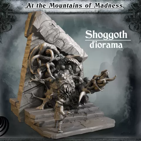 Shoggoth Diorama - At the Mountains of Madness Campain by Sculptorium of Madness