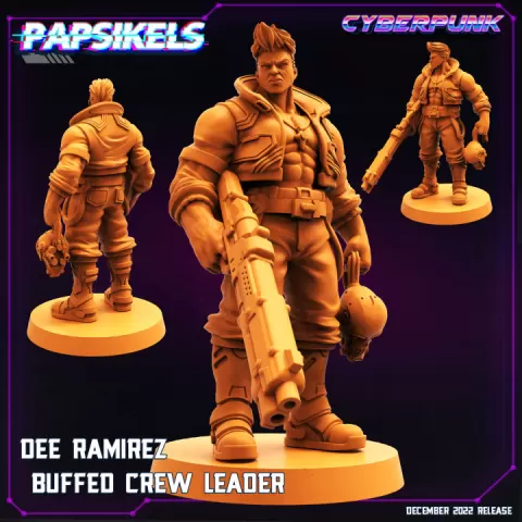 DEE RAMIREZ BUFFED CREW LEADER by PAPSIKELS MINIATURES