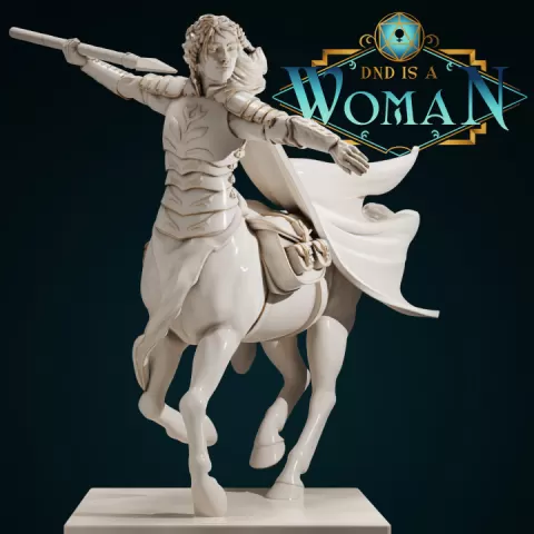 Centaur Ranger - Andraine - 28/32mm and 75mm by DnD is a Woman