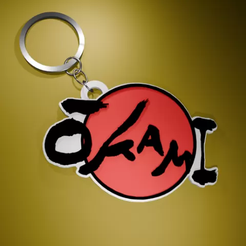 Llavero Logo Okami Amaterasu 3 Colores – Color por capa