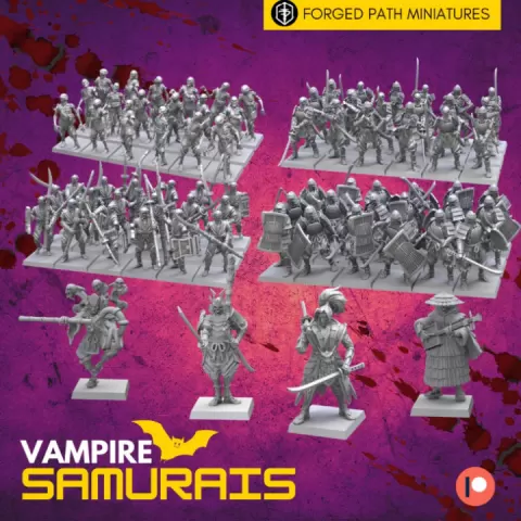 Vampire Samurai Army by Forged Path Miniatures