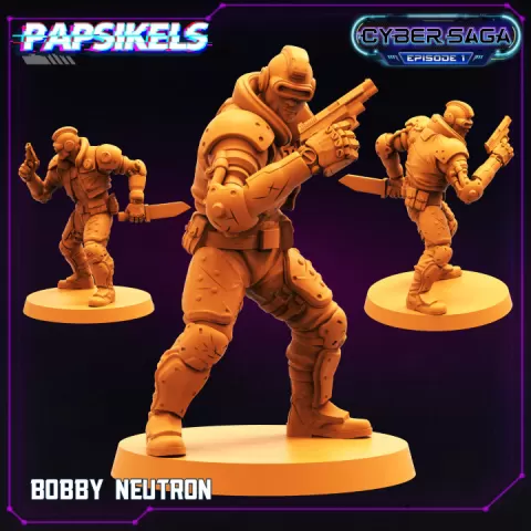 BOBBY NEUTRON by PAPSIKELS MINIATURES