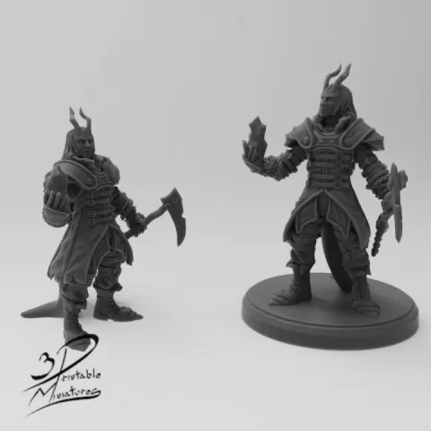 Tiefling Warlock by 3D Printable Miniatures