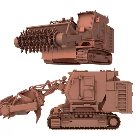 Armtrac 400 Mine Clearance Vehicle / Mine Clearance Vehicle / mine vehicle stl / A400 Archives /