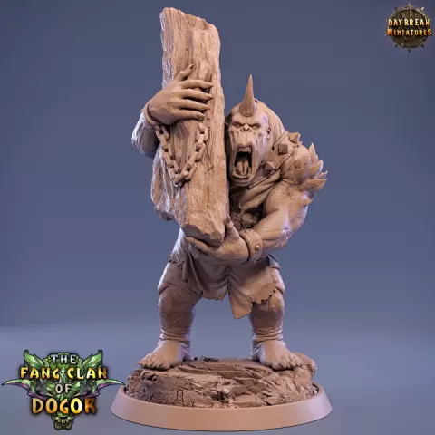 Tjundra The Crusher - The Fang Clan of Dogor by Daybreak Miniatures