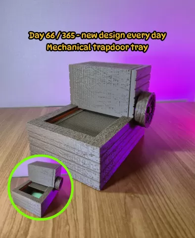 Medieval Trapdoor Box with Hidden Tray