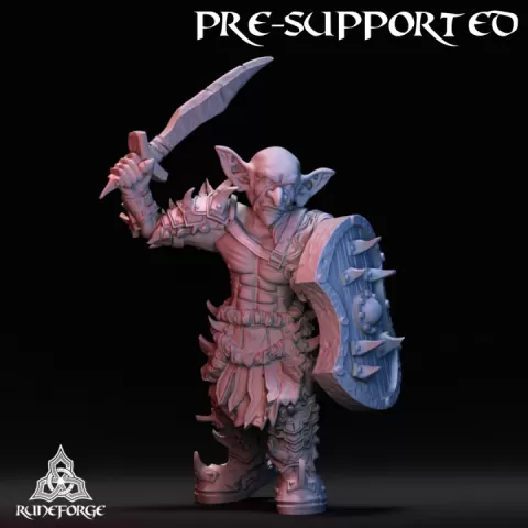 Forest Goblin - Sword and Shield by Runeforge Studios
