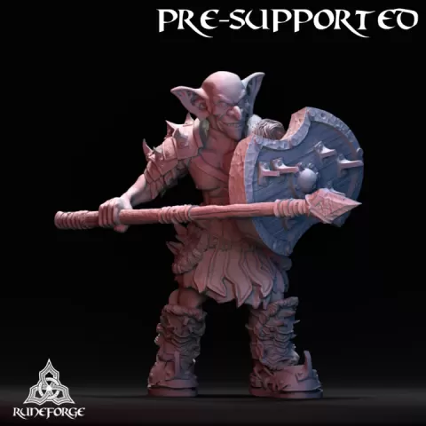 Forest Goblin - Spear and Shield by Runeforge Studios