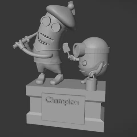 Minion Golf Trophy by Getting Handzy