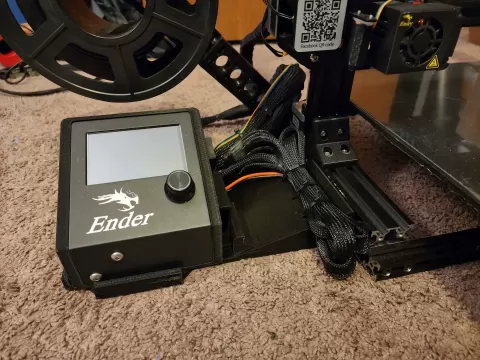 Ender 3 pro electronics box shelf with cable management - Beard0-bb