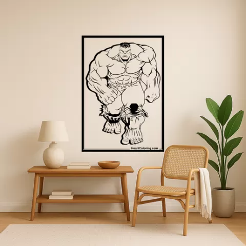 Hulk Hulk Vs Thor Wall Art Framed