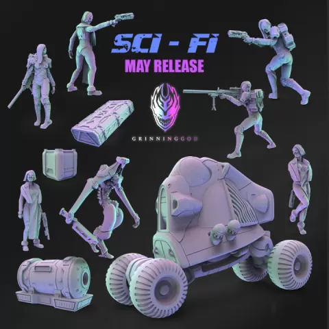 Sci Fi Bundle - PRE-SUPPORTED by Grinning God