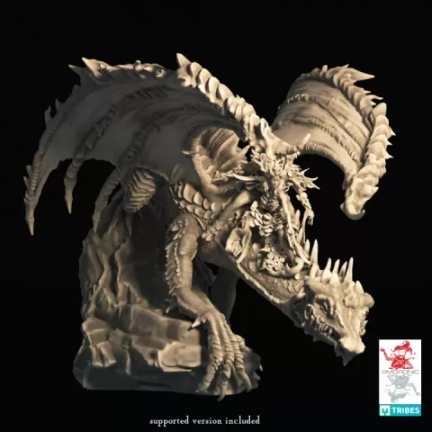 Wood King and Wood Queen Riding the Green Dragon by 2moronic miniatures