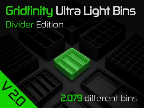 Gridfinity Ultra Light Bins - Divider Edition
