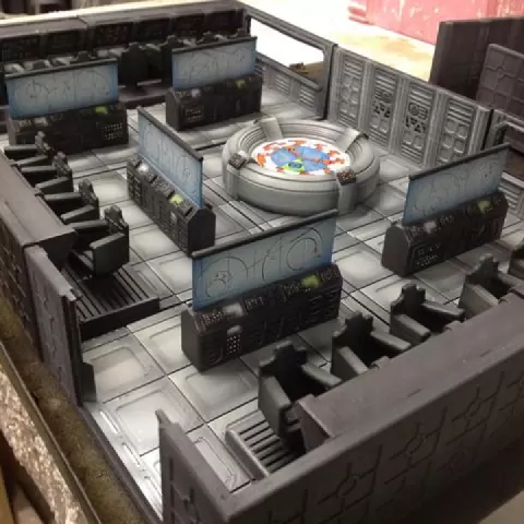 Sci Fi Corridor - Command Center One by Mark