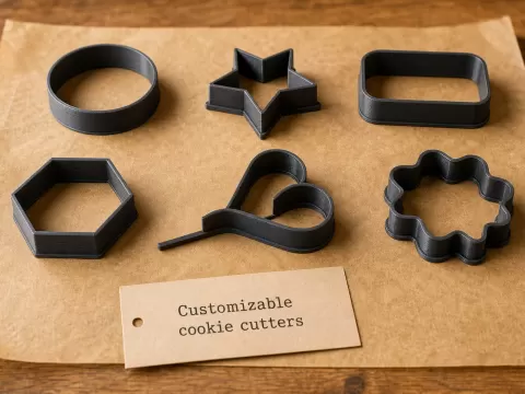 Customizable Cookie Cutter & Fondant Stamp-Cutter