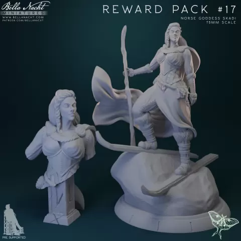 Reward Pack #17 | Skadi the Goddess of Winter by Bella Nacht Minis
