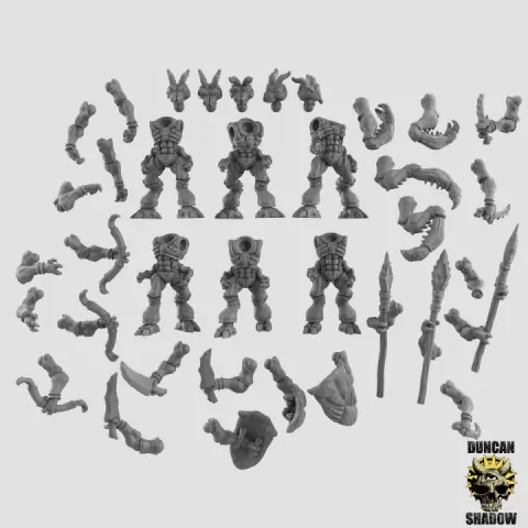 Thri-Kreen Multipart Kit (Pre Supported) by Duncan Shadow