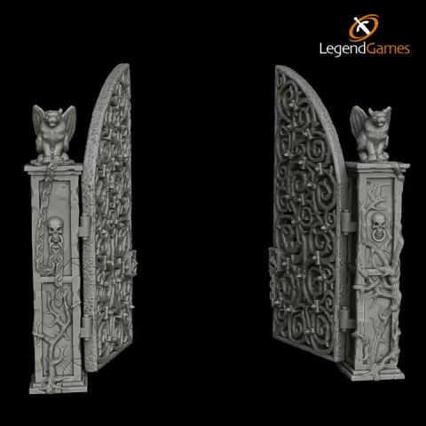 LegendGames Gothic Graveyard Gates - openable by Legend Games