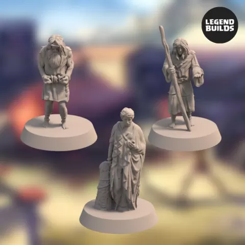 Outcasts of the Realm of Eros (3 miniatures) – 3D printable miniature – STL file by LegendBuilds