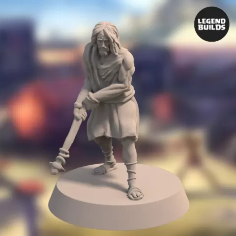 Farmer of the Realm of Eros – Pose 3 – 3D printable miniature – STL file by LegendBuilds