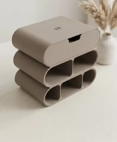Curved Stackable Desk Organizer