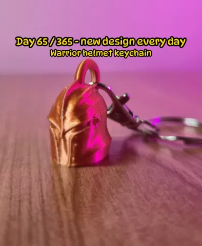 Warrior Helmet Keychain