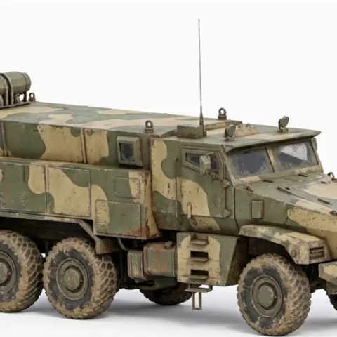 URAL TYPHOON-U (63095) - Russian MRAP Armored Vehicle (6x6 Ultra Detail STL)