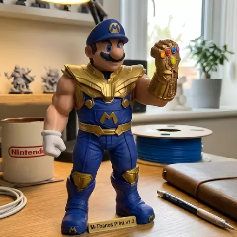 Mario Thanos Edition (Monochrome)