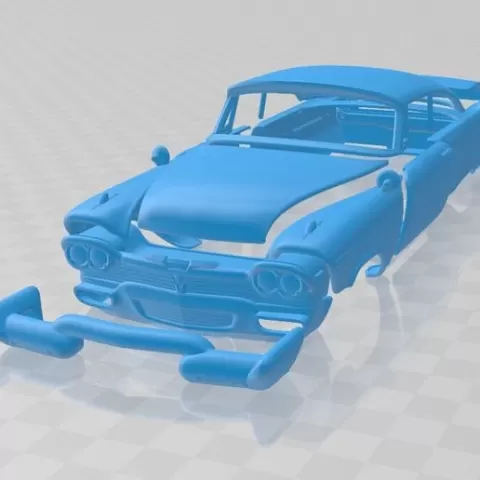 Plymouth Fury Christine 1958 – STL Body Car Multiple Separate Parts