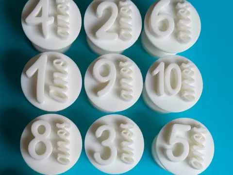 Carimbo para brigadeiro - Idade e Anos