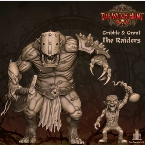 Gribble & Gront (The Raiders) - Age of the Witch Hunt Campaign by MiniaturesCraze