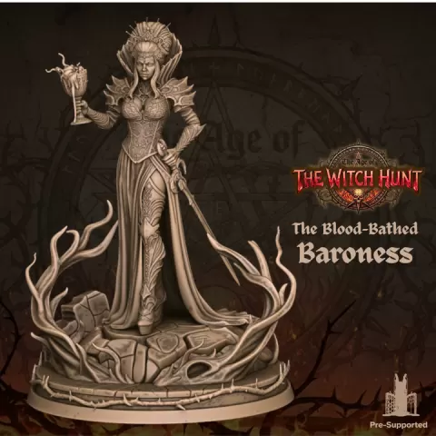 The Blood-Bathed Baroness - Age of the Witch Hunt Campaign by MiniaturesCraze