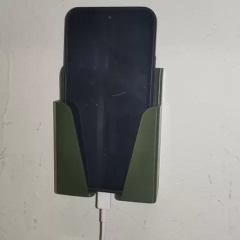 Wall phone holder