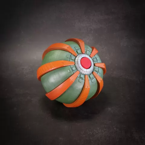 Pumpkin Grenade by Fr3D @ The3DPrinting