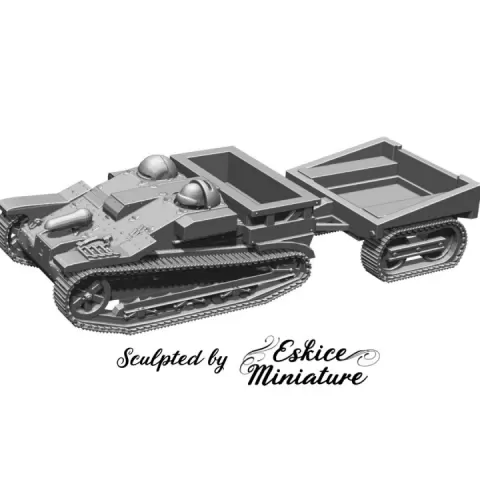Chenillette renault - French army WW2 - 28mm for wargame by Eskice Miniature - Aron