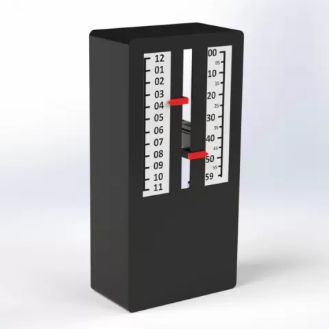 Linear clock - Stepper Driven by Simply Engineered