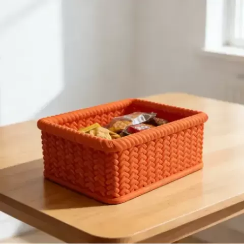 Knitted Rectangular Storage Box
