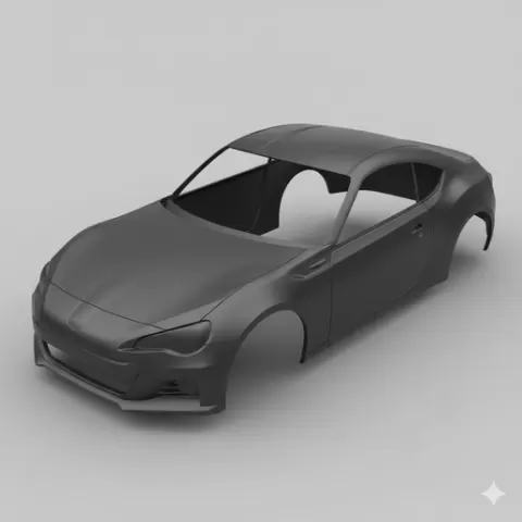 Subaru BRZ car body, car shell, rc body, rc shell, truck body, pickup body, vehicle body, scale body, car model, printable car